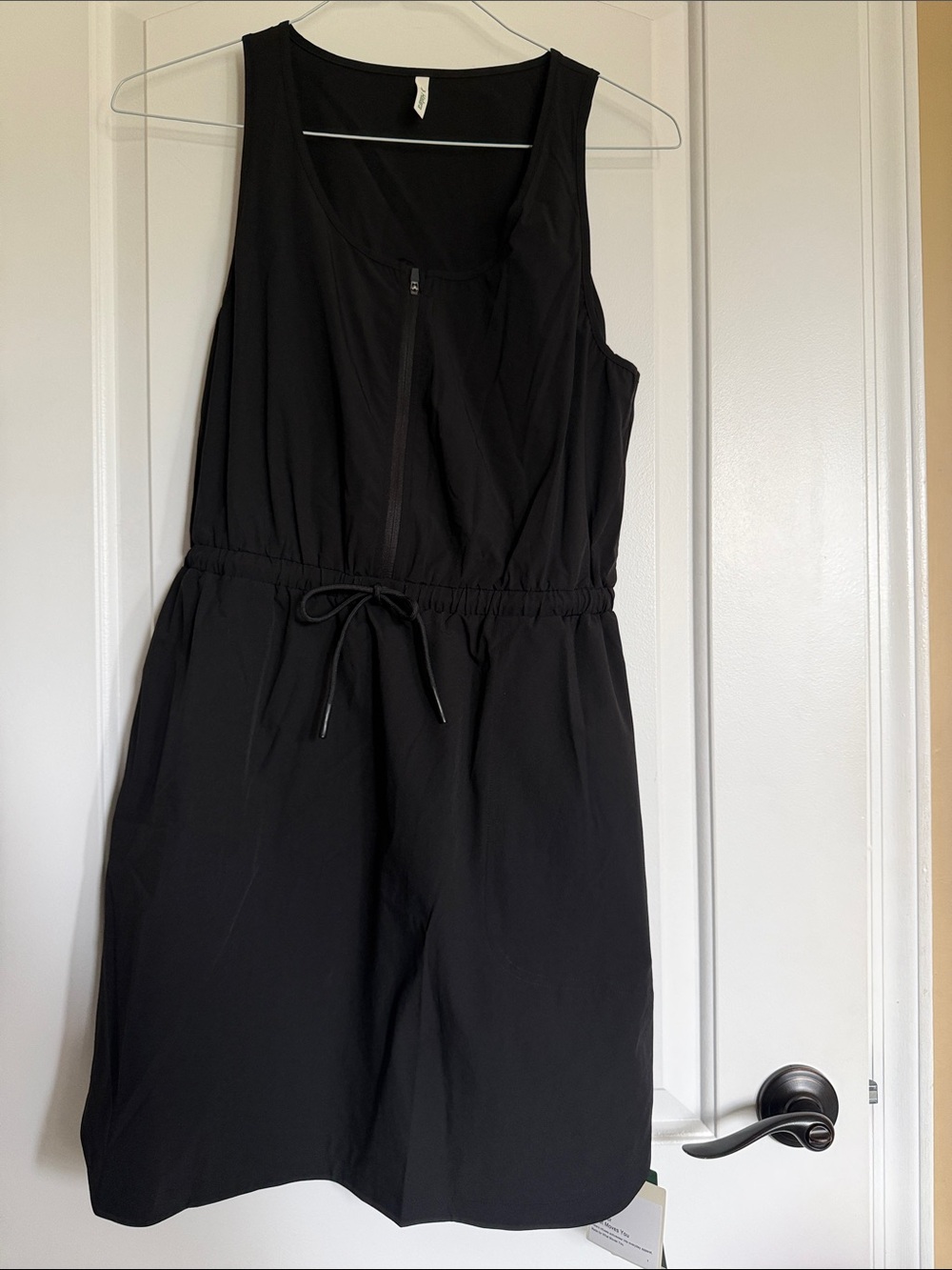 NWT HALARA Black Sleeveless Romper with Drawstring Waist Medium M